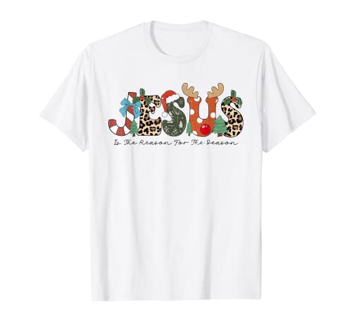 Christian Jesus The Reason Christmas Stocking Stuffer T-Shirt