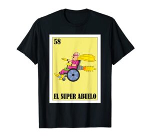 mens diseño para abuelo – mexican lottery el super abuelo t-shirt