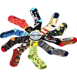 The Floor Is Lava Socks Funny Novelty Crazy Fun Gift for Him Sarcastic Saying (Red) - Mens (7-12)