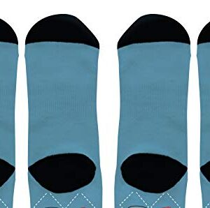 ThisWear Curling Sport Gifts Ice Curling Set of Socks Unisex Winter Olympics Socks 2-Pairs Novelty Crew Socks