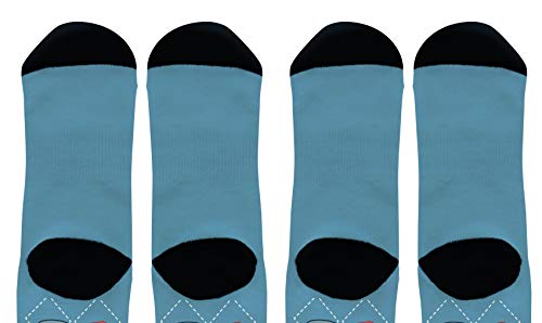 ThisWear Curling Sport Gifts Ice Curling Set of Socks Unisex Winter Olympics Socks 2-Pairs Novelty Crew Socks