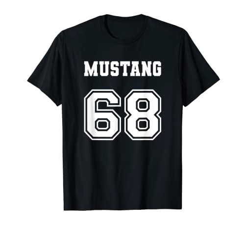 Jersey Style Classic Mustang 68 1968 Horse Airplane Car T-Shirt