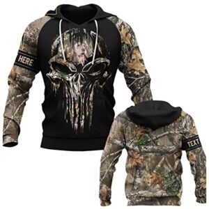 english setter hunting camouflage skull black 3d print all over hoodie pullover pockets long sleeve hoodie sweatshirt for men boys
