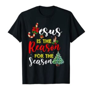 Christian Jesus The Reason Christmas Stocking Stuffer Gifts T-Shirt