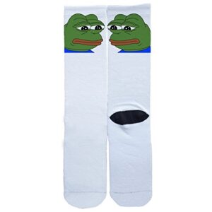 sad frog pepe custom socks