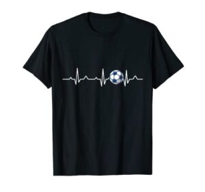 heartbeat soccer lover gift t-shirt