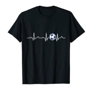 Heartbeat Soccer Lover Gift T-Shirt