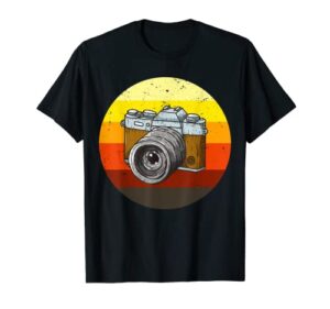 photography lovers photographer gifts retro vintage camera t-shirt