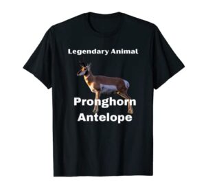 legendary animal pronghorn antelope t-shirt