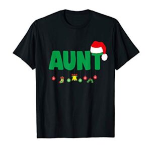 Christmas Aunt Santa Matching Family T-Shirt