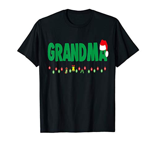 Christmas Grandma Santa Matching Family T-Shirt