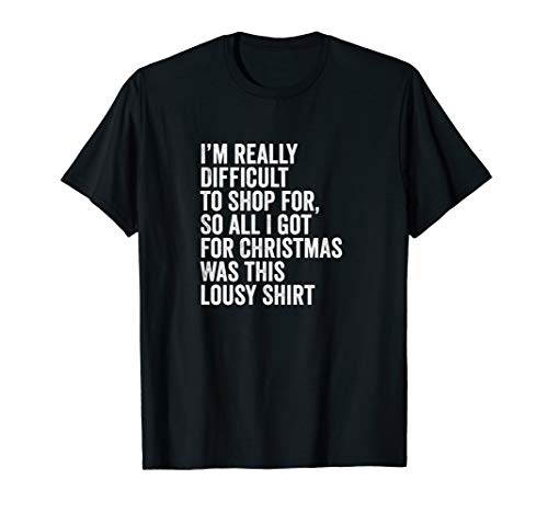 Funny Last Minute Christmas Stocking Stuffer Gag Gift Joke T-Shirt