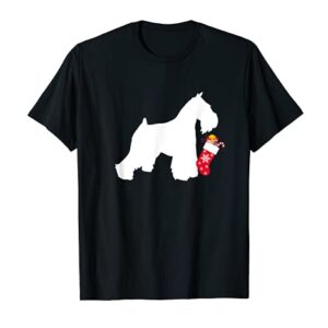Miniature Schnauzer Christmas Stocking Stuffer Dog T-Shirt T-Shirt