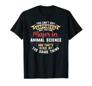 funny animal science major student shirt graduation gift t-shirt