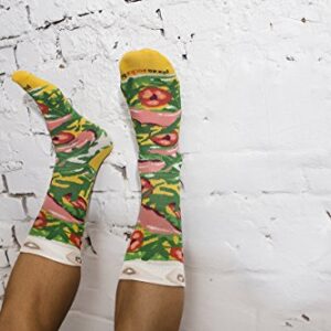 PIZZA SOCKS BOX 4 pairs MIX Hawaii Italian Vege Cotton Socks S Made In EU