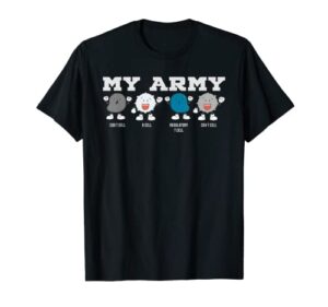 funny immunology immune cell my army t-shirt