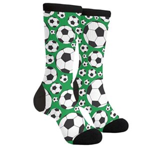 bassyil soccer socks casual dress crew novelty funny crazy football socks for women men