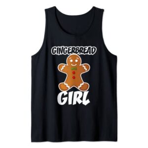 Gingerbread Girl Christmas Stocking Stuffer Tank Top