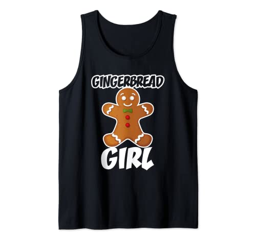Gingerbread Girl Christmas Stocking Stuffer Tank Top