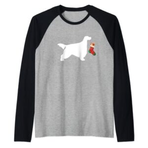 Gordon Setter Christmas Stocking Stuffer Dog Raglan Baseball Tee