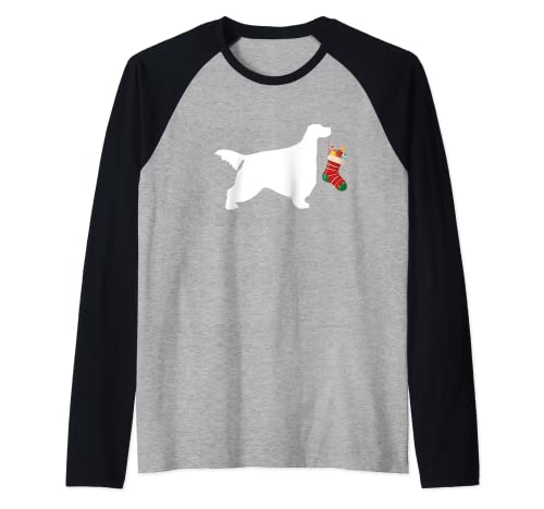 Gordon Setter Christmas Stocking Stuffer Dog Raglan Baseball Tee