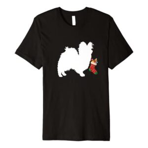 Papillon Christmas Stocking Stuffer Dog Premium T-Shirt