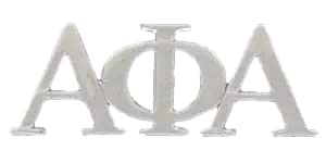 Alpha Phi Alpha Fraternity 1"W Silver Lapel Pin