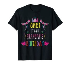 happy birthday grandpa t-shirt