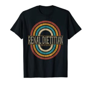 renal dietitian vintage retro t-shirt