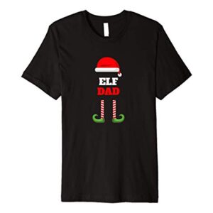 Elf Dad | Dad Stocking Stuffer Gift | Funny Ugly Christmas Premium T-Shirt