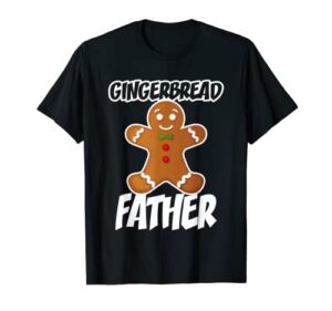 mens gingerbread father christmas stocking stuffer t-shirt