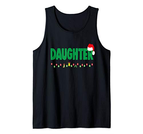 Christmas Daughter Sibling Santa Matching Family Tank Top