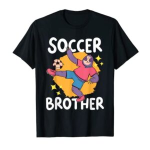 Soccer Brother with a Sloth while Soccer T-Shirt