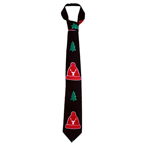 Veemoon Mens Tie Christmas Tie Printed tie Christmas tie Universal tie Festive Printing Tie Stocking Stuffers Chapstick