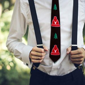 Veemoon Mens Tie Christmas Tie Printed tie Christmas tie Universal tie Festive Printing Tie Stocking Stuffers Chapstick