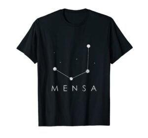 mensa constellation galaxies astrology horoscope gift t-shirt