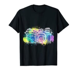 photographer splash camera photography photo lense lover t-shirt