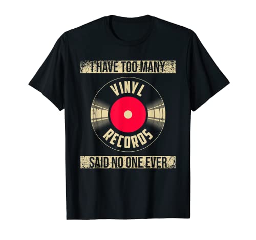 Funny Vinyl Record Design Men Women Record Lover Collectors T-Shirt