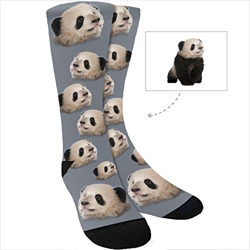 Kervaky Custom Socks with Face Dog Socks, Your Photo on Personalized Socks with Picture for Men Women