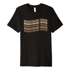 Dermatology Nurse Leopard Dermatology Nursing Premium T-Shirt