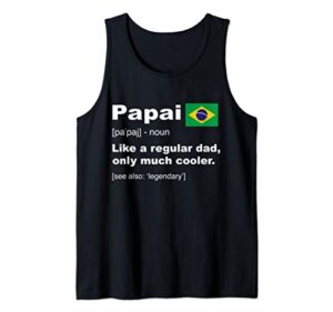 mens papai brazilian dad definition shirt funny fathers day gift tank top