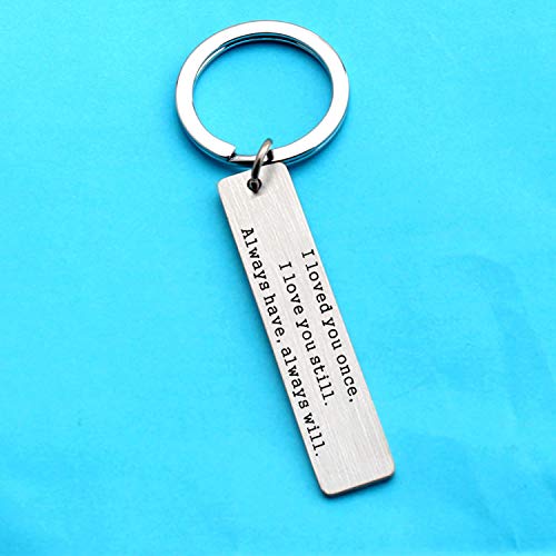 Couple Gifts for Him and Her, Boyfriend Girlfriend Gifts I Loved You Once I Love You Still Always Have Always Will Keyring Husband Wife Gifts for Women Men Anniversary Christmas Gifts