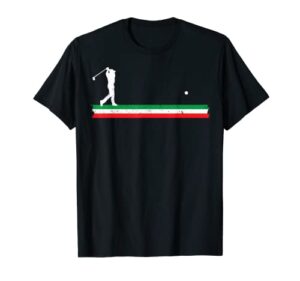 italian dad golfing father italy flag golf fan unique golfer t-shirt