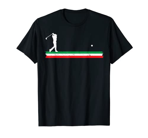 Italian Dad Golfing Father Italy Flag Golf Fan Unique Golfer T-Shirt