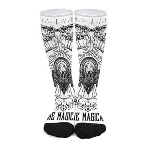 tarot card the magician socks for women socks for men crew socks for boys mid socks for girls stocking stuffers for teens casual athletic sport dress socks