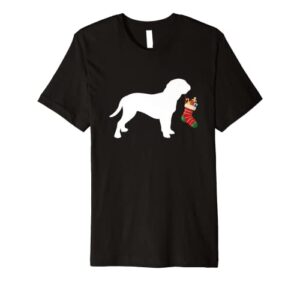 dogue de bordeaux christmas stocking stuffer dog premium t-shirt