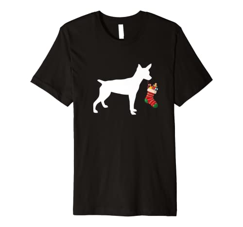 Rat Terrier Christmas Stocking Stuffer Dog Premium T-Shirt