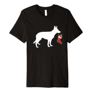 German Shepherd Christmas Stocking Stuffer Dog Premium T-Shirt