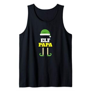 Elf Papa | Dad Grandpa Stocking Stuffer | Christmas Elf Tank Top