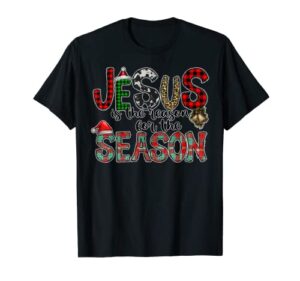 christian jesus the reason christmas stocking stuffer pajama t-shirt